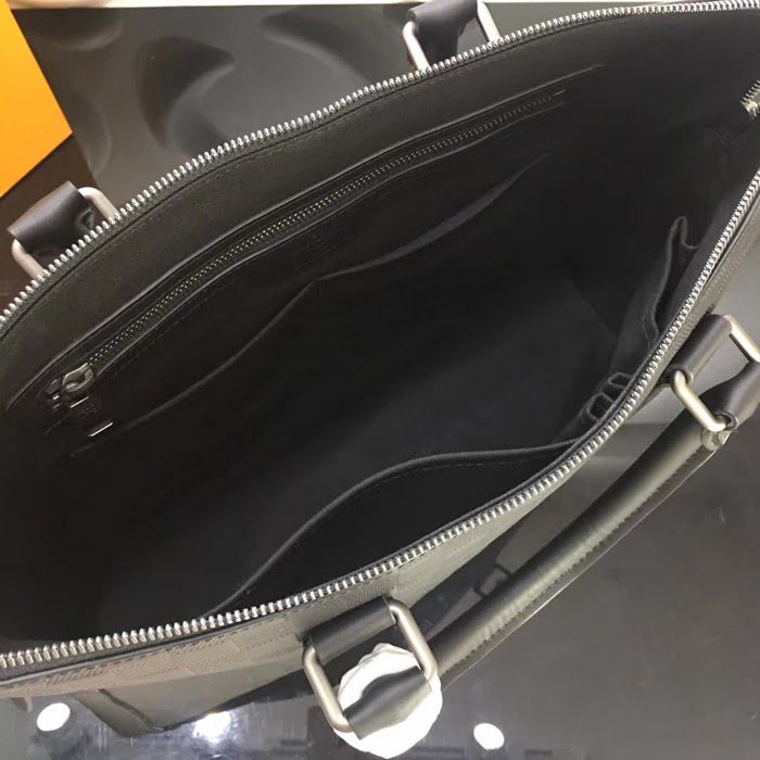 路易威登LV頂級原單 N41151 手提肩背公事包 Damier Infini牛皮 槍色五金 YDH1456